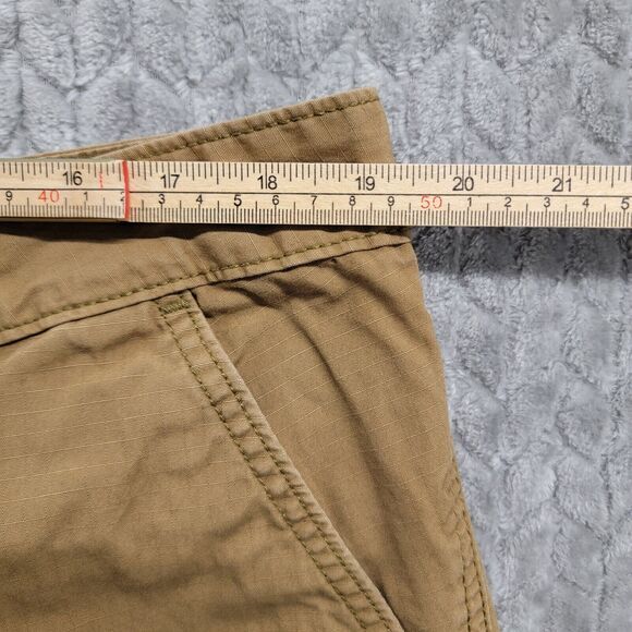 Levi's Cargo Shorts Mens Size 38 Brown Tan Cotton Ripstop Pockets White Tab Logo - Picture 5 of 9